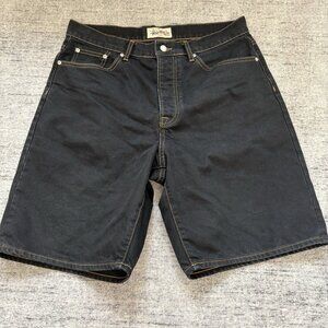 Stussy Big Ol Jeans Shorts Size 32 Black Jorts Denim Shorts